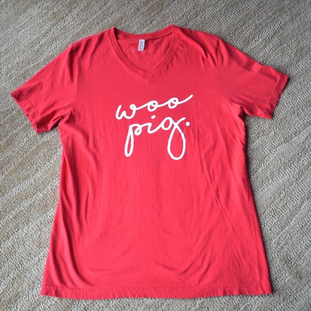 "Woo Pig" Arkansas Razorback Pig Trail Shirt